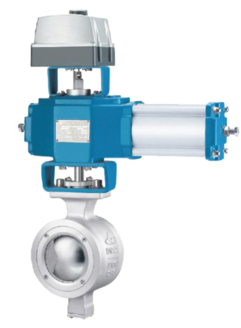 LINUO Series RV Wafer Straight Type Segment Ball Valve