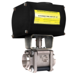 KTM Mecafrance Series RA Floating Ball Valve with Powered Actuator